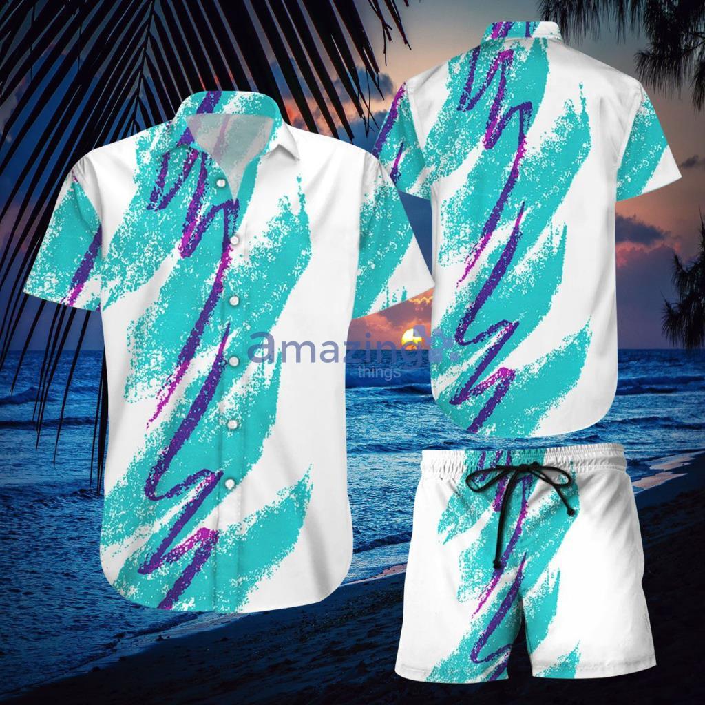 90S Jazz Solo Paper Hawaiian Shirt And Short - 90S Jazz Solo Paper Hawaiian Shirt And Short