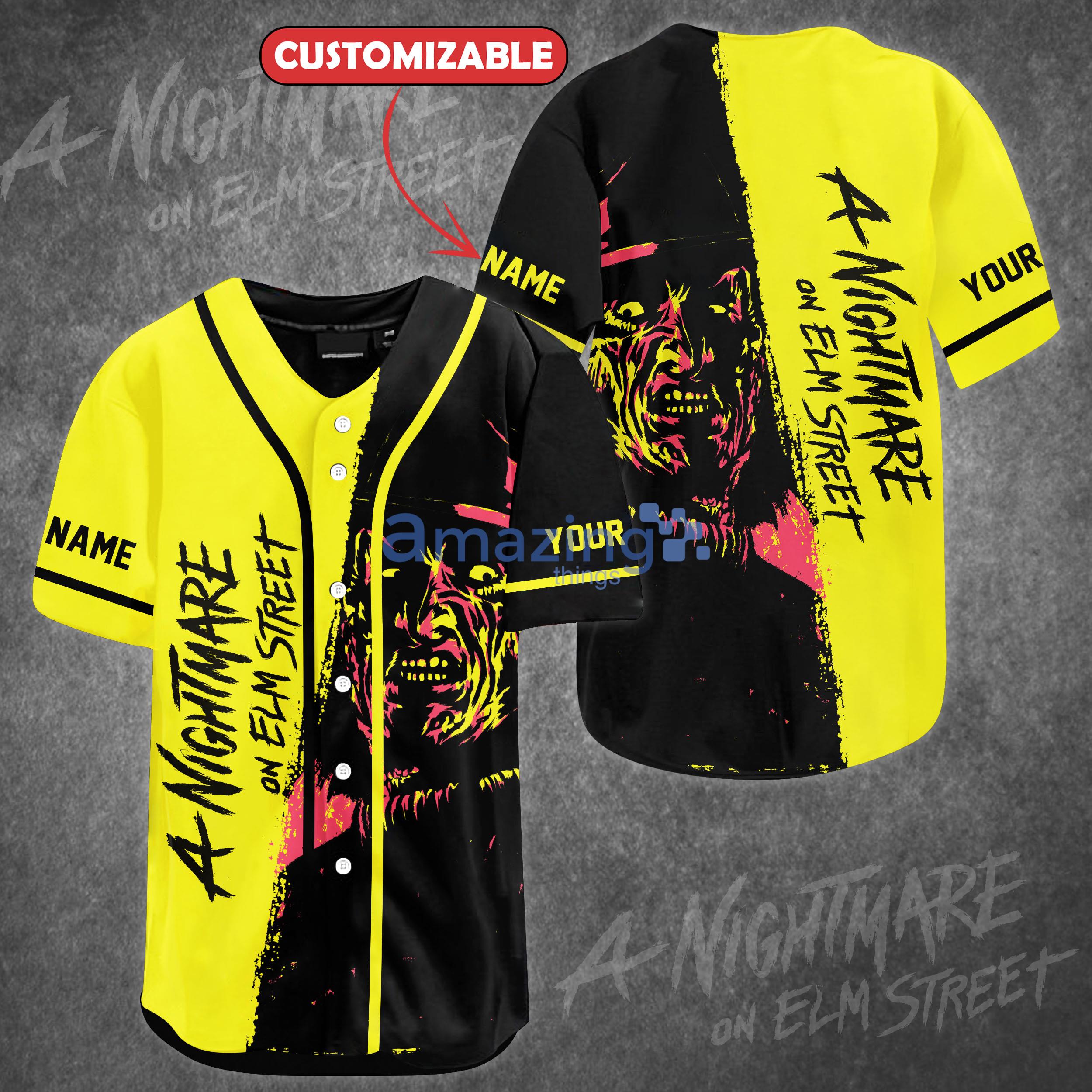 A Nightmare On ELM Street Baseball Jersey Shirt Custom Name Product Photo 1