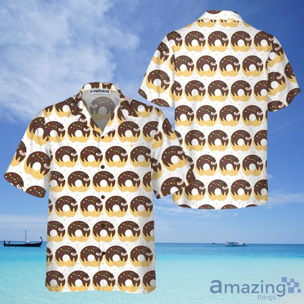 Adorable Cartoon Sloth On Donut Hawaiian Shirt For Men And Women - Adorable Cartoon Sloth On Donut Hawaiian Shirt For Men And Women Adorable Cartoon Sloth On Donut Hawaiian Shirt For Men And Women - Adorable Cartoon Sloth On Donut Hawaiian Shirt For Men And Women