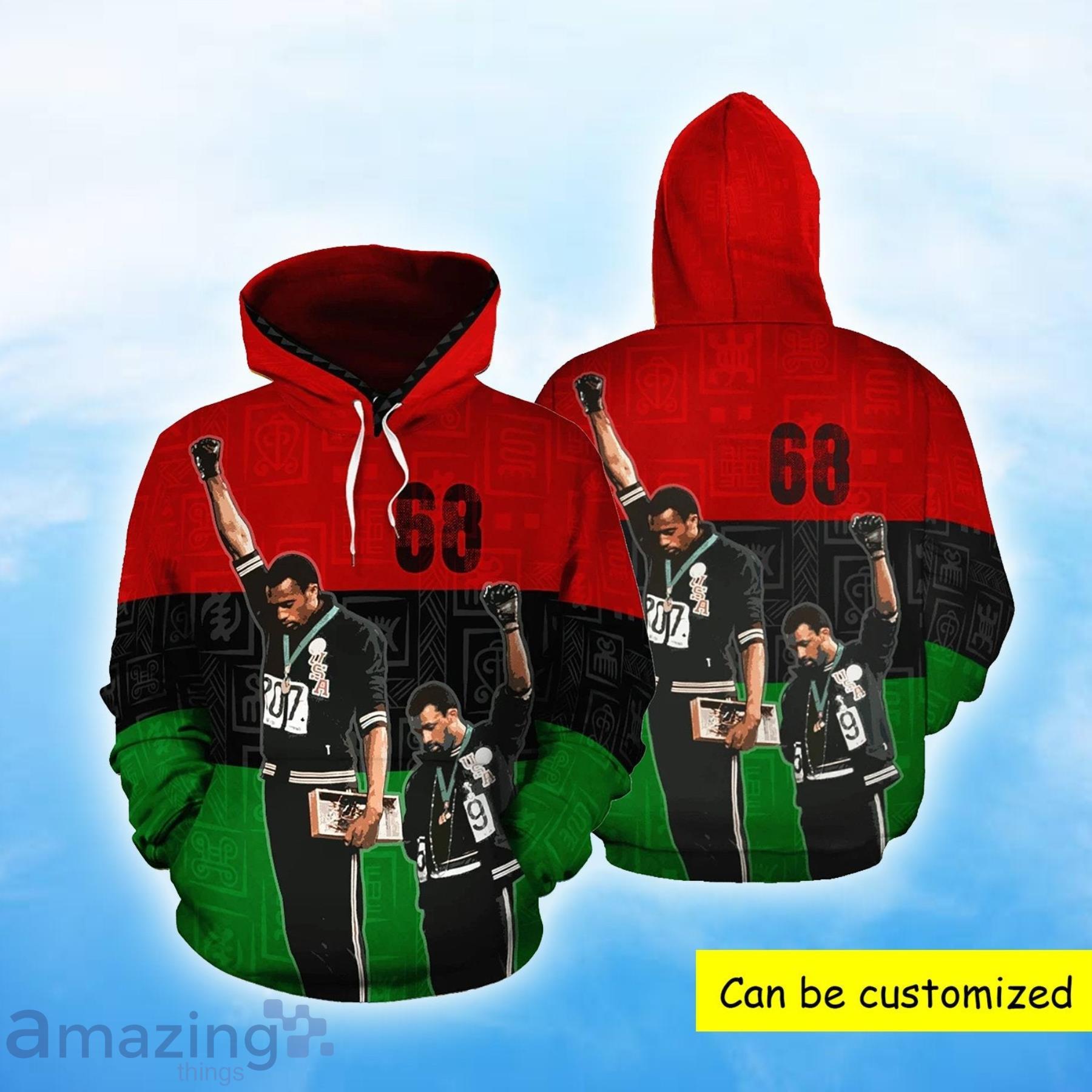 African 68 Olympics Hoodie Custom Number All Over Hoodie Product Photo 1