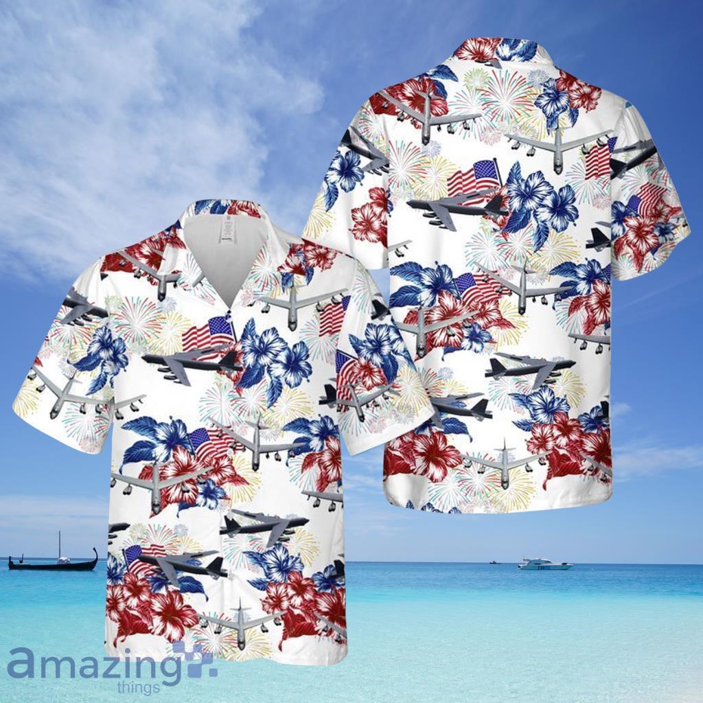 Air Force Boeing B-52 Stratofortress 4th Of July Hawaiian Shirt For Men And Women - Air Force Boeing B-52 Stratofortress 4th Of July Hawaiian Shirt For Men And Women