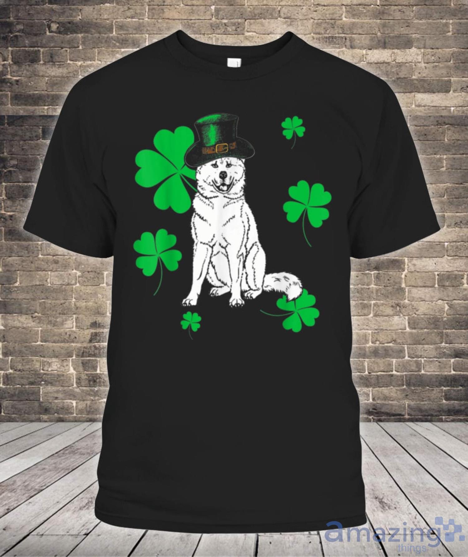 Akita dog St Patricks Day Gift Shirt Product Photo 1