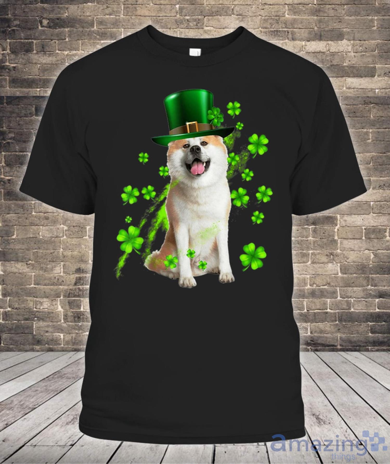 Akita St Patricks Day Leprechaun Shirt Product Photo 1