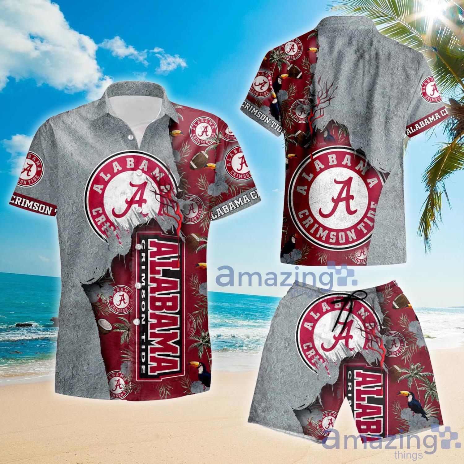 Alabama Crimson Tide Ncaa God Hawaii Summer Gift Hawaiian Shirt And Shorts image Alabama Crimson Tide Ncaa God Hawaii Summer Gift Hawaiian Shirt And Shorts Product Photo 2