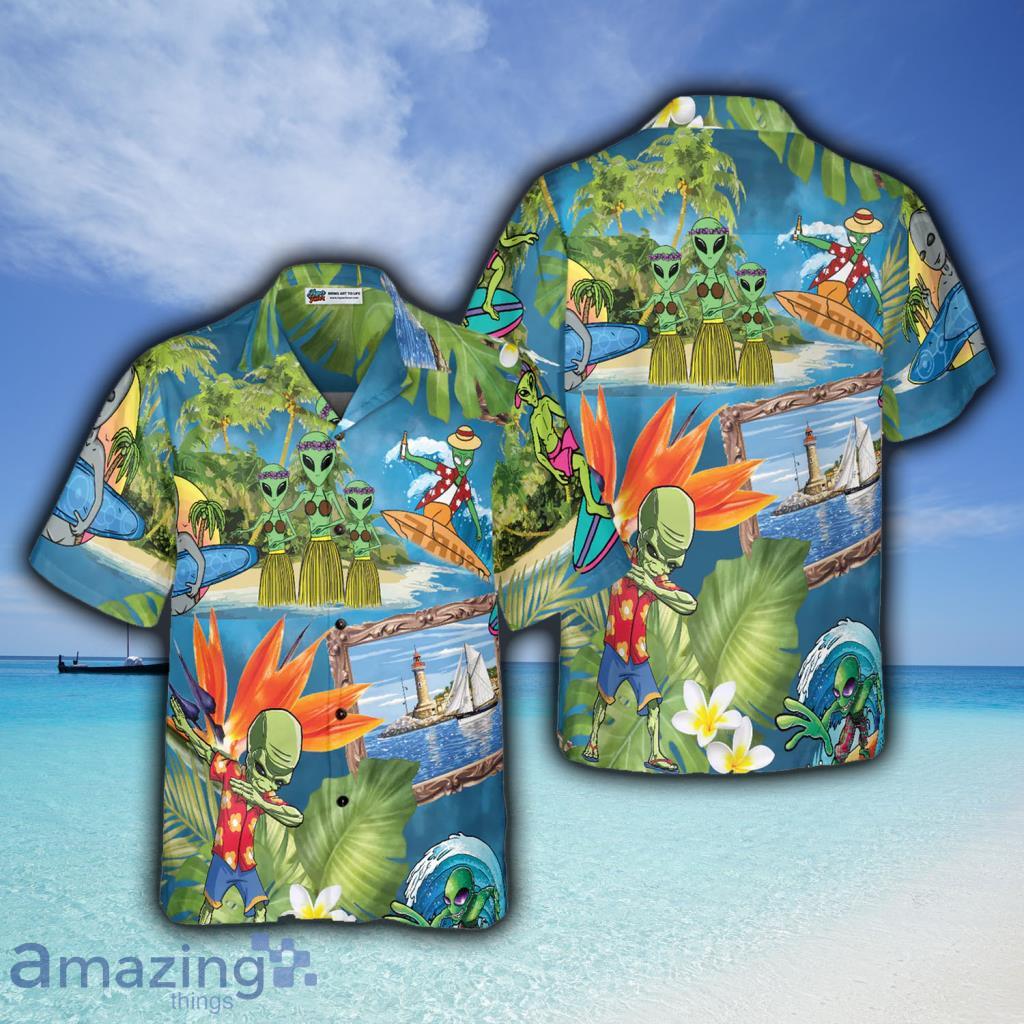 Alien Tropical Summer Hawaiian Shirt For Men And Women - Alien Tropical Summer Hawaiian Shirt For Men And Women