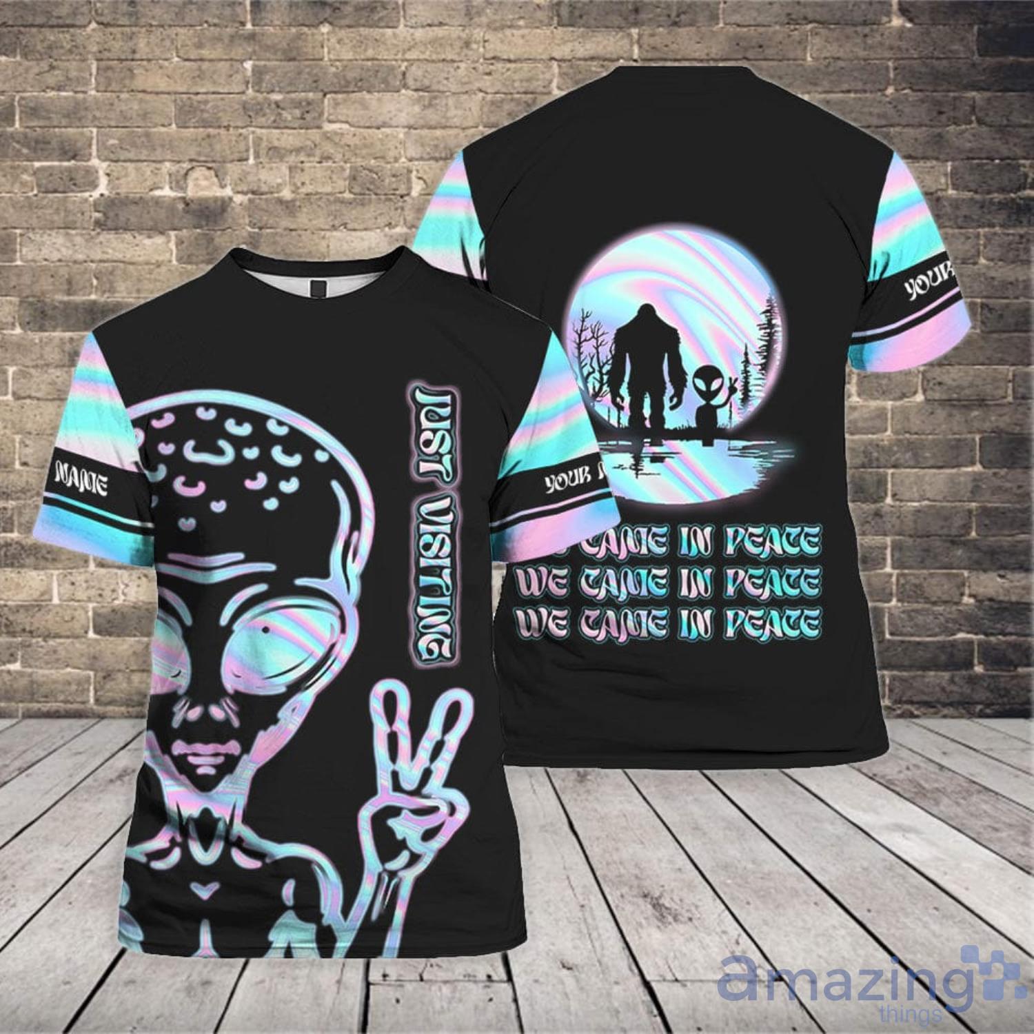 Alien UFO Space Galaxy 3D T-Shirt Product Photo 1