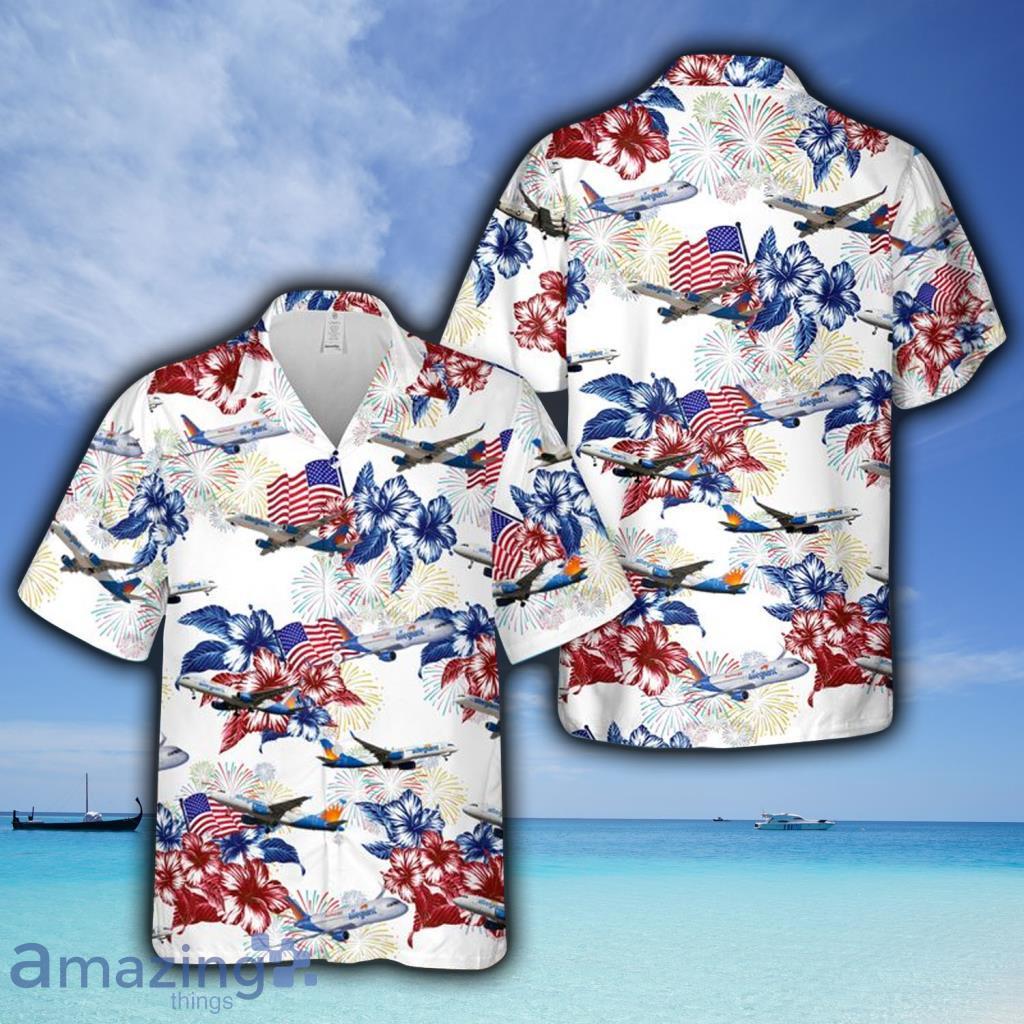 Allegiant Air Boeing 4th Of July Hawaiian Shirt For Men And Women - Allegiant Air Boeing 4th Of July Hawaiian Shirt For Men And Women