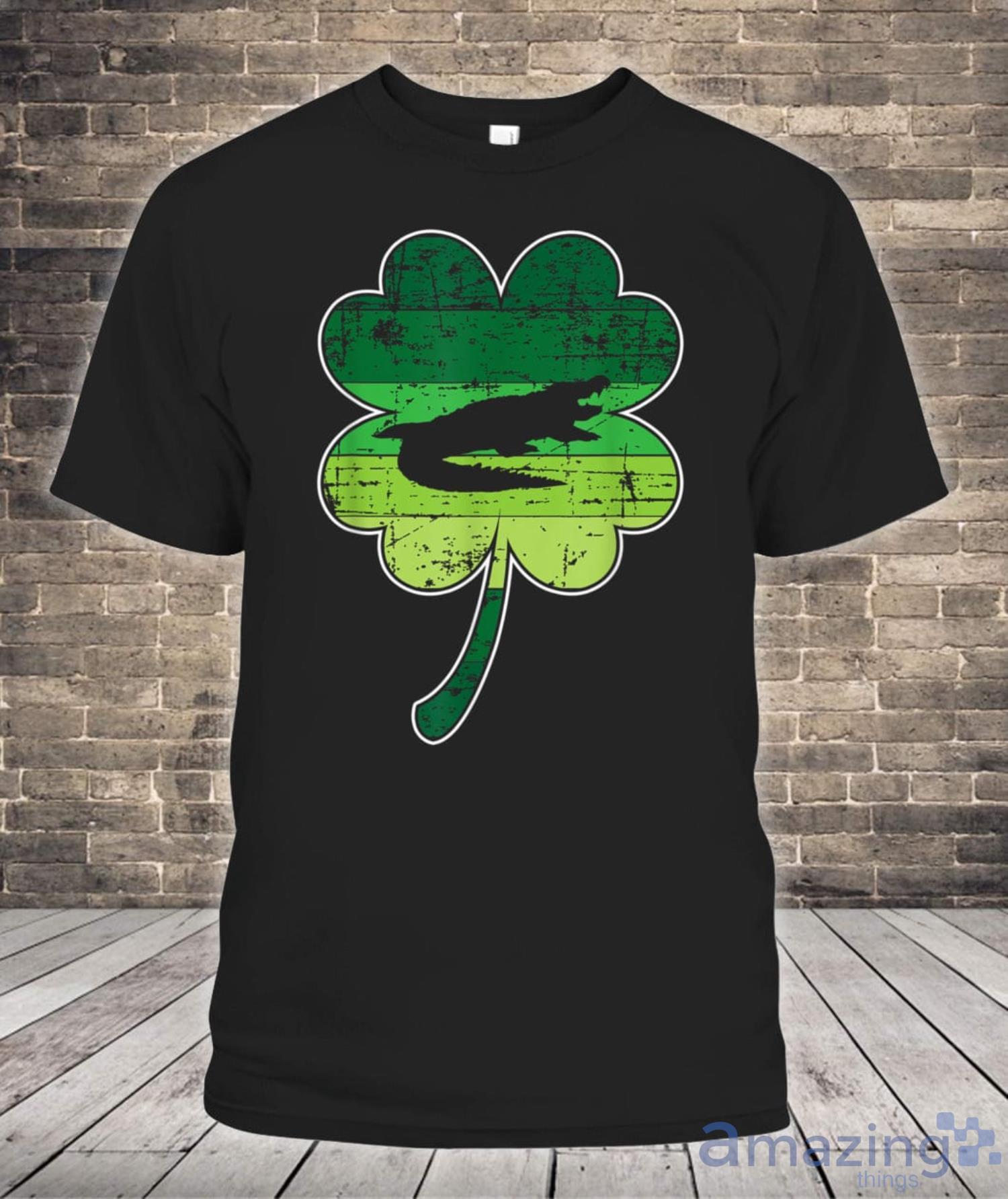 Alligator Crocodile Shamrock Irish St Patricks Day Shirt Product Photo 1
