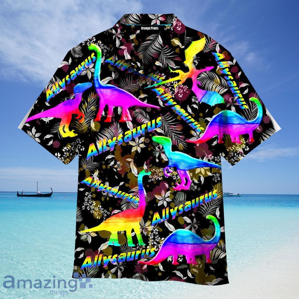 Allysaurus Pride LGBT Ally Dinosaur Aloaha Hawaiian Shirt For Men And Women - Allysaurus Pride LGBT Ally Dinosaur Aloaha Hawaiian Shirt For Men And Women