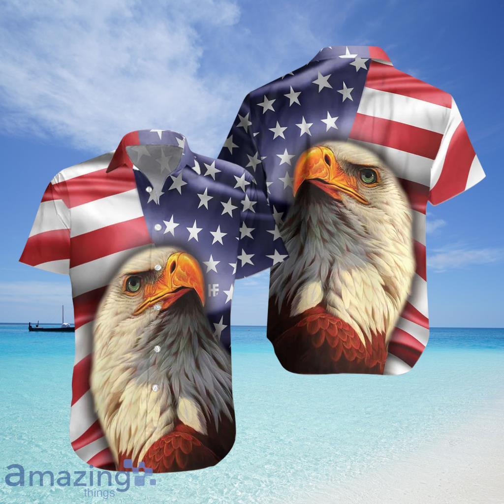 American Eagle USA Flag Hawaiian Shirt For Men And Women - American Eagle USA Flag Hawaiian Shirt For Men And Women