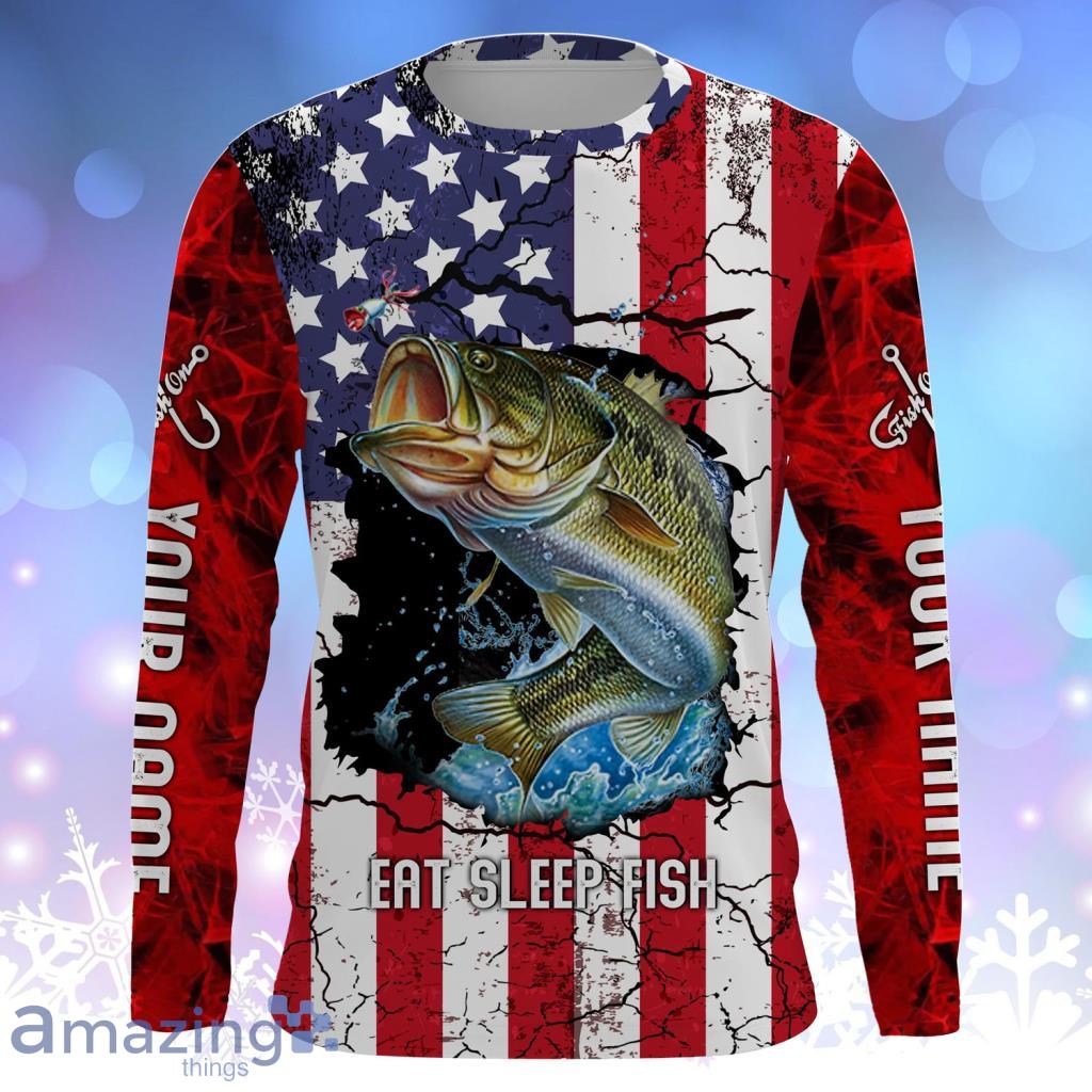 Personalized 4th Of July Fishing Shirt - Merica Us Flag - July 4 Gifts -  Best Custom