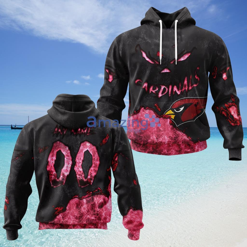 Arizona Cardinals Devil Eyes Hoodie 3D All Over Print