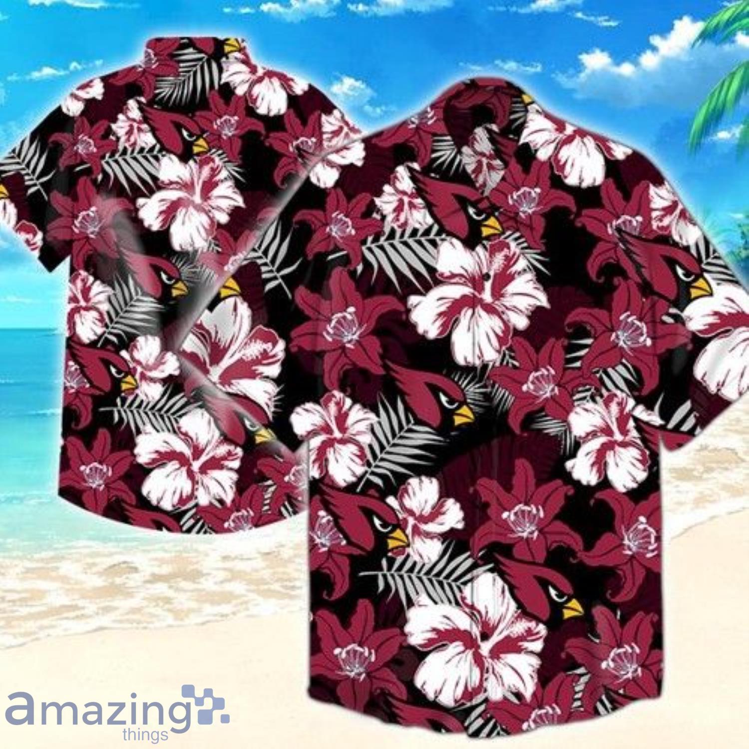 NEW FASHION 2023 Arizona Cardinals Hawaiian Shirts flower gift for summer