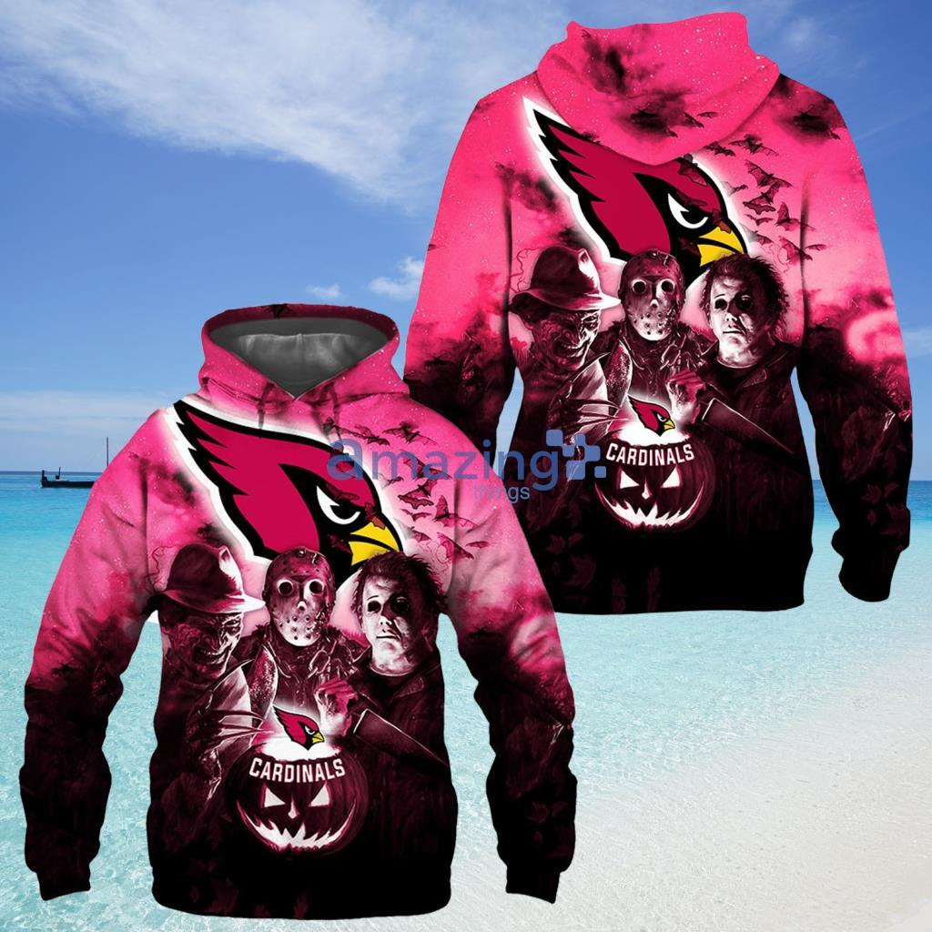 Arizona Cardinals Halloween Horror Night Hoodie 3D All Over Print