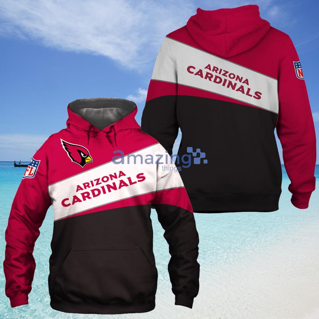 Arizona Cardinals Long Sleeve Pullover Hoodie 3D All Over Print