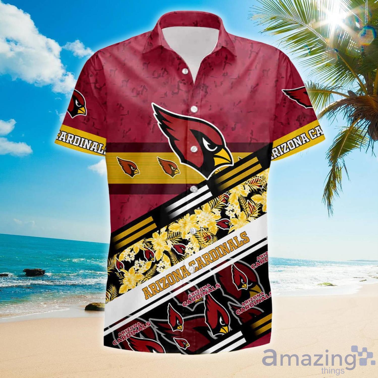 Arizona Cardinals Hawaiian Shorts Beach Gift For Fans