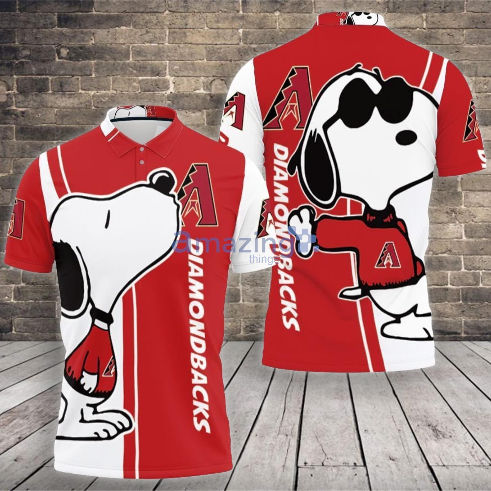Arizona Diamondbacks Snoopy Woodstock Shirt - High-Quality Printed Brand