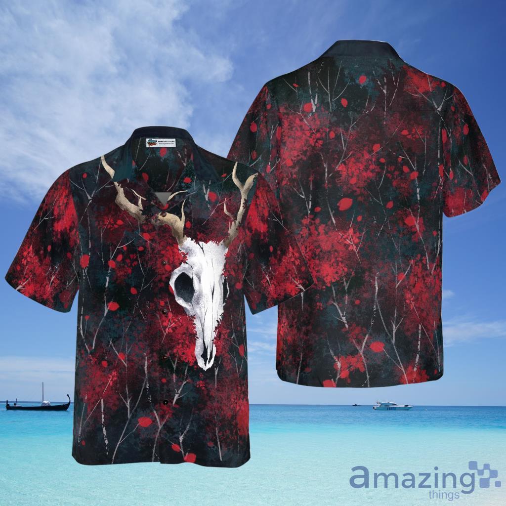Artistic Gothic Skull Hawaiian Shirt For Men And Women - Artistic Gothic Skull Hawaiian Shirt For Men And Women