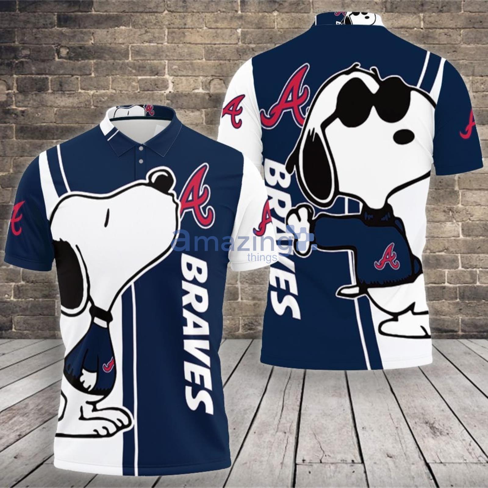 Atlanta Braves Snoopy Lover Polo Shirt For Sport Fans