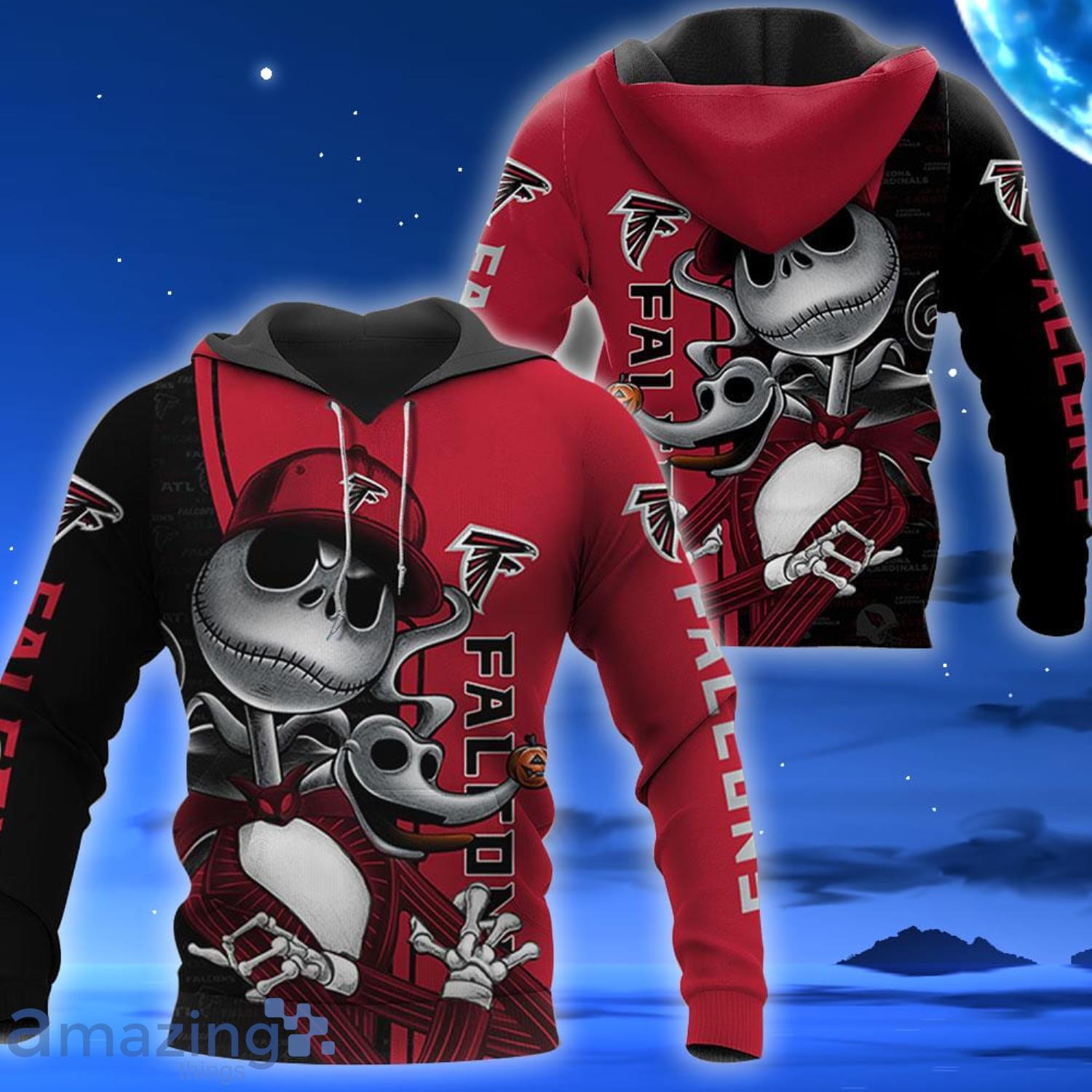 Atlanta Falcons Jack Skellington All Over Printed 3D Shirt