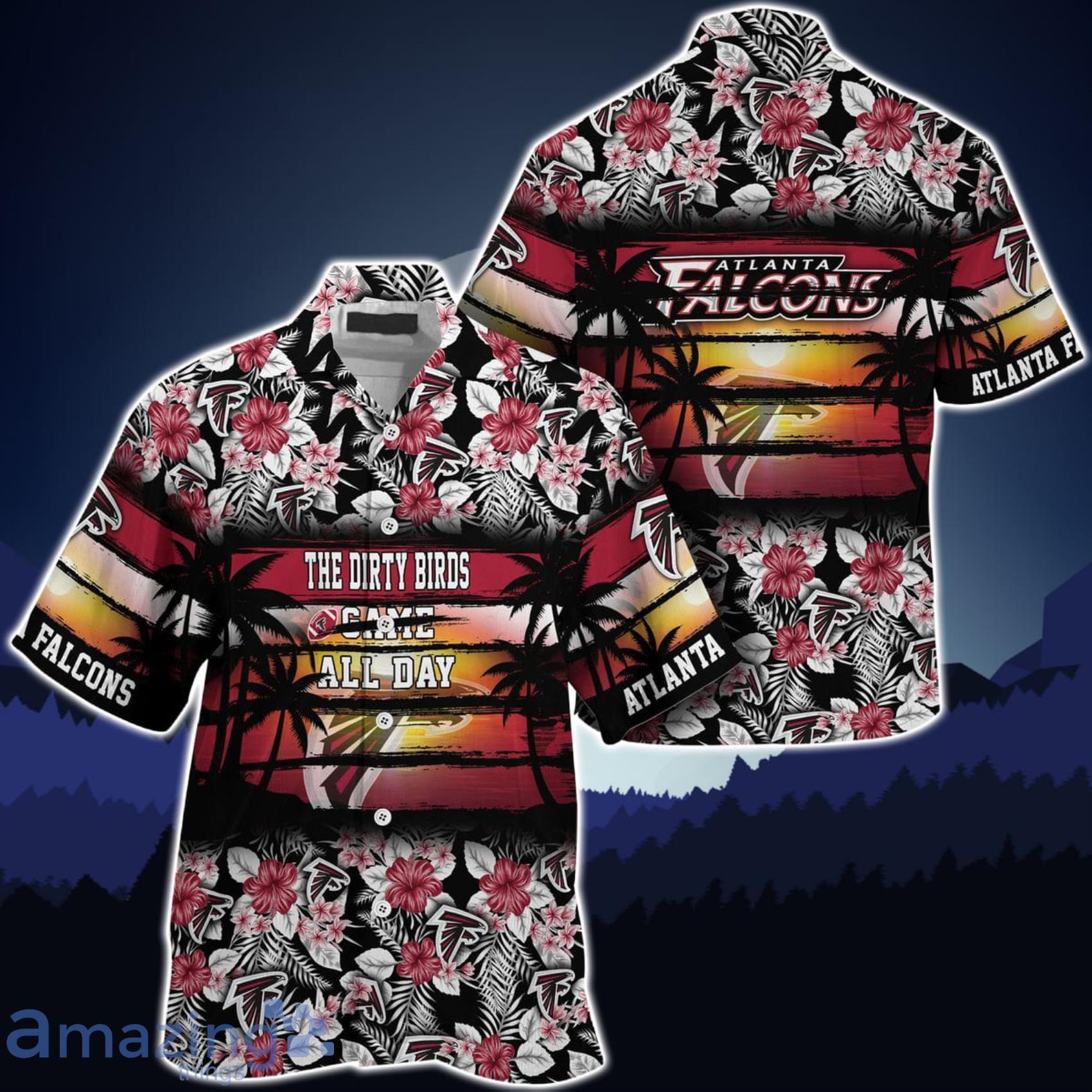 Atlanta Falcons NFL Came All Day Flower Hawaiian Shirt Product Photo 1