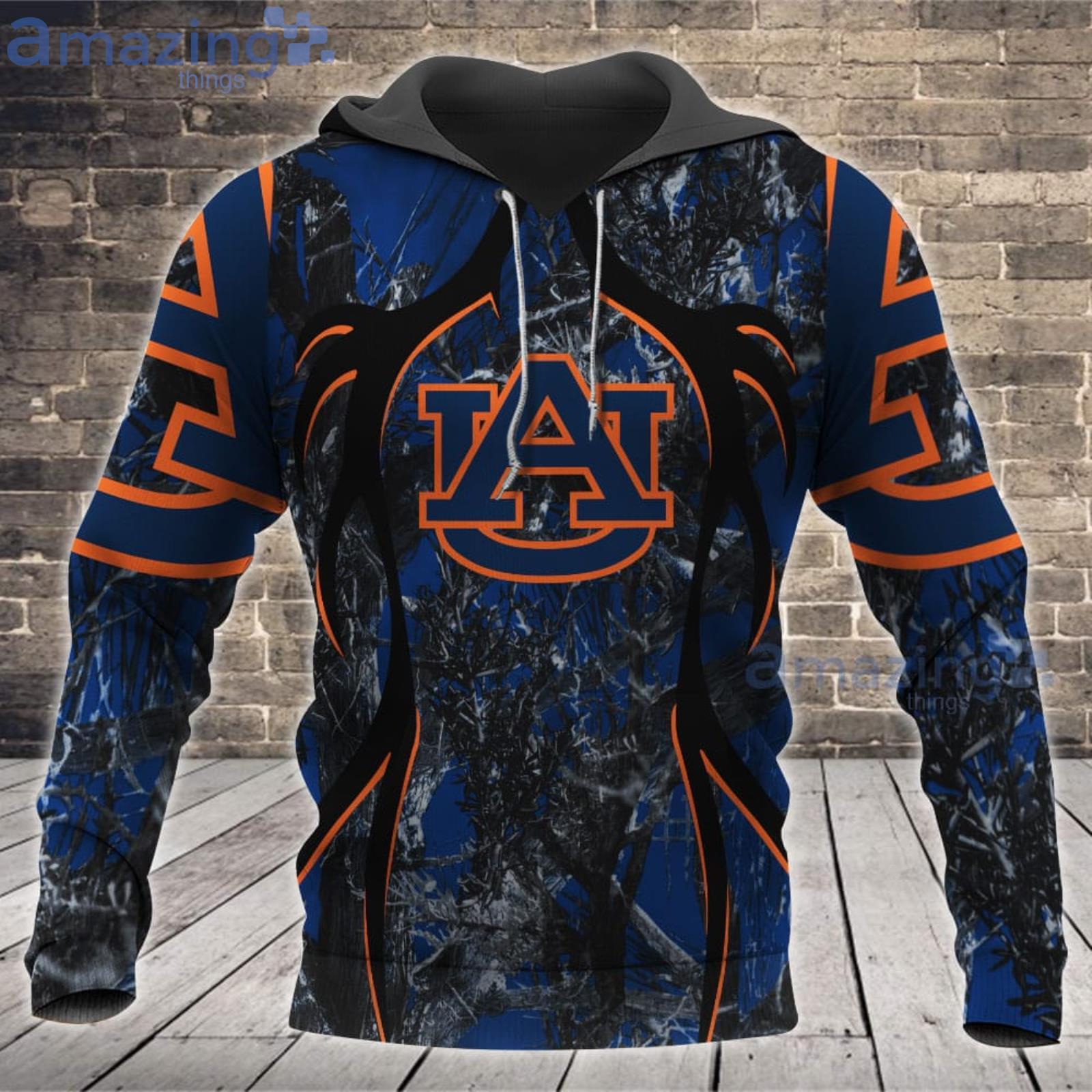 Auburn Tigers Fans Camo Hunting Pattern All Over Printed 3D Shirt Product Photo 1