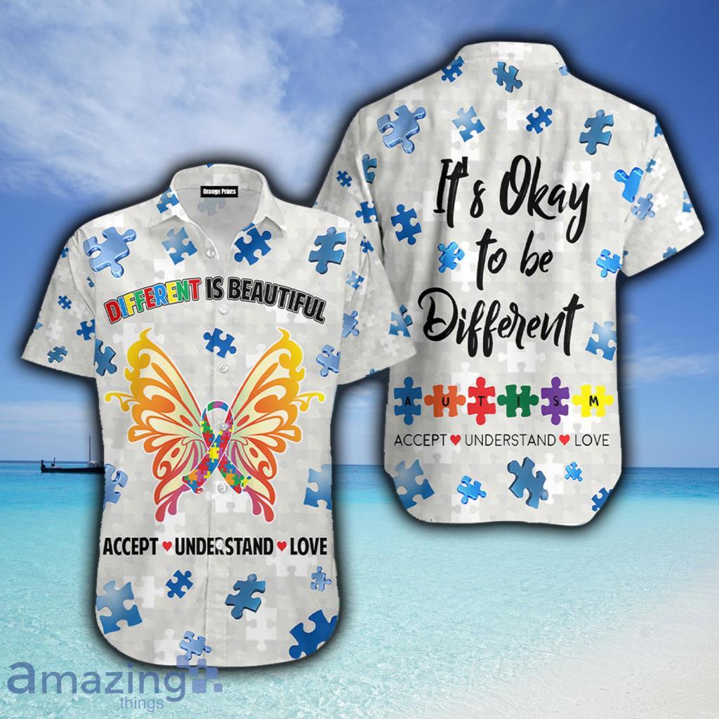 Autism Awareness Different Is Beautiful Aloha Hawaiian Shirt For Men And Women - Autism Awareness Different Is Beautiful Aloha Hawaiian Shirt For Men And Women