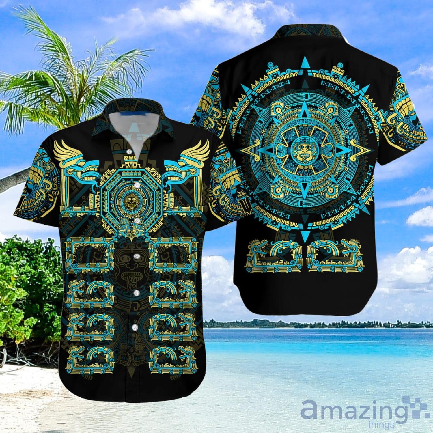 Aztec Mexico Quetzalcoatl Aloha Gift For Summer Hawaiian Shirt Men And Women Product Photo 1