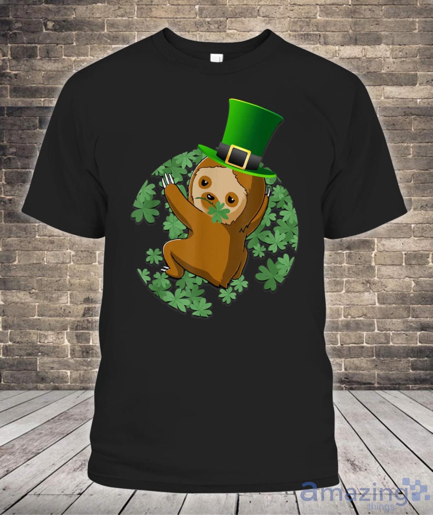 Baby Leprechaun Sloth St Patricks Day Shirt Product Photo 1