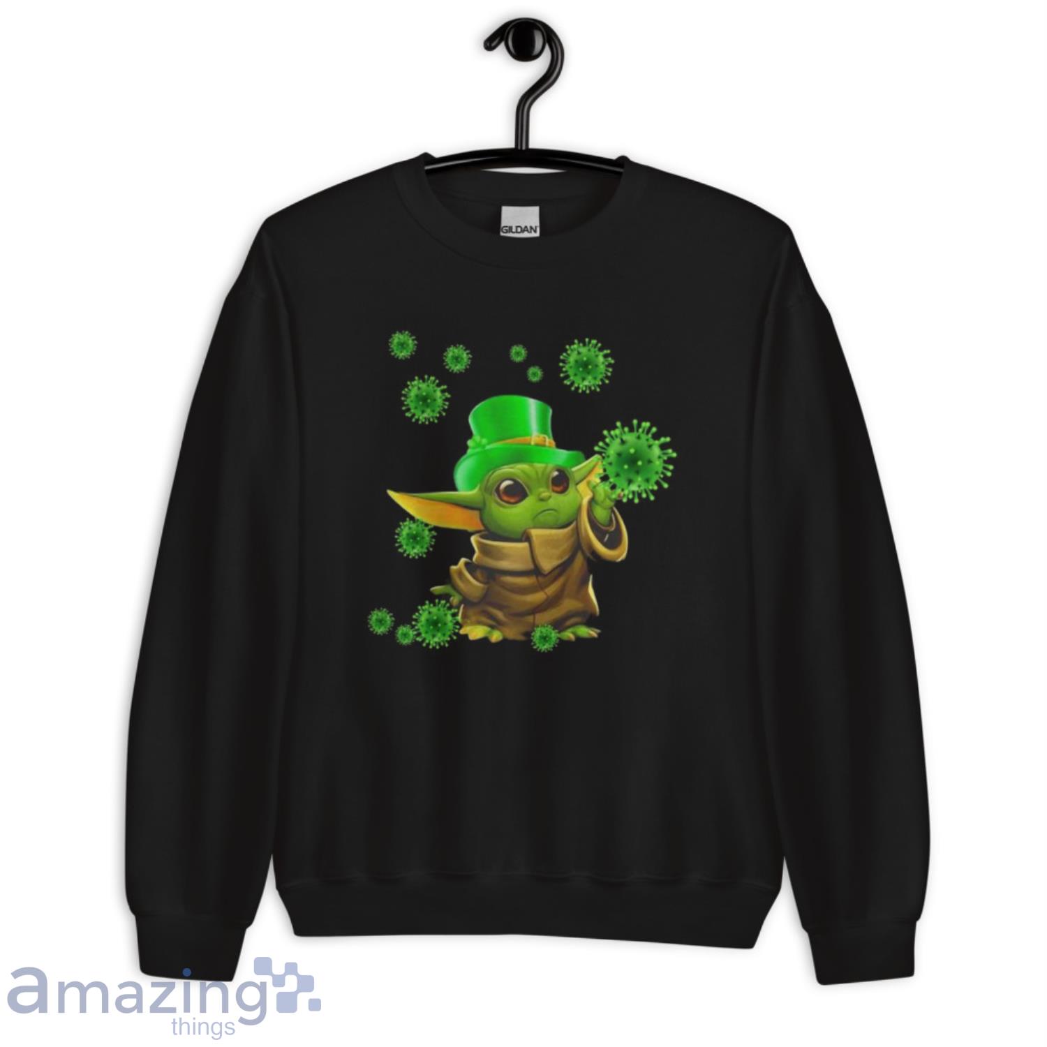 Baby Yoda Coronavirus Shirt image Baby Yoda Coronavirus Shirt - Unisex Crewneck Sweatshirt