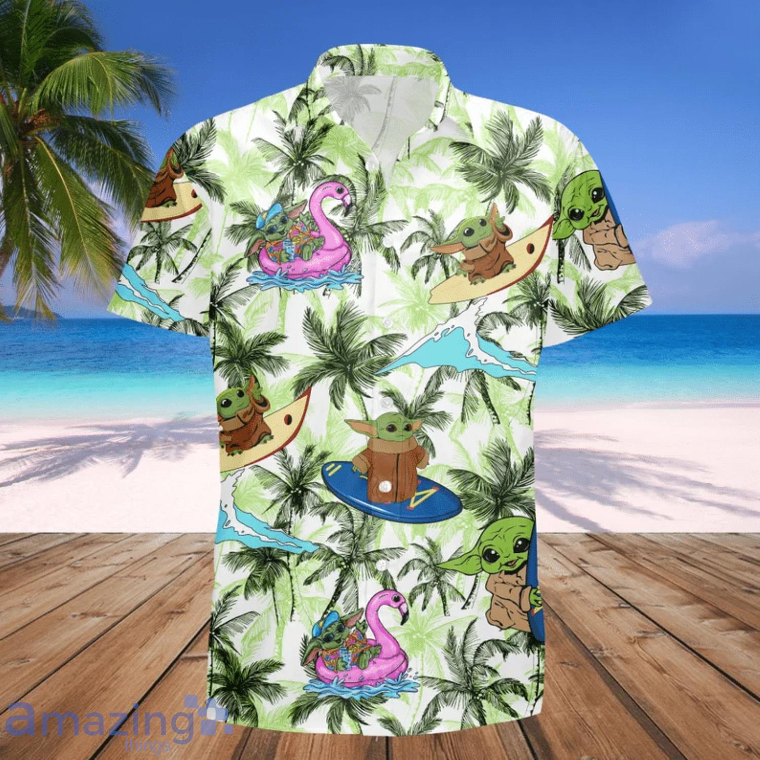 Baby Yoda Costume Disney The Mandalorian Hawaiian Shirt For Men And Women image Baby Yoda Costume Disney The Mandalorian Hawaiian Shirt For Men And Women Product Photo 2