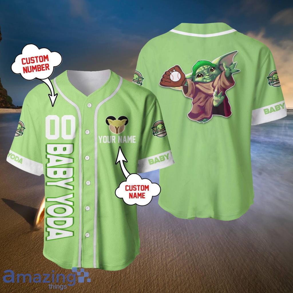 Baby Yoda Baseball Jersey Personalized Baby Yoda Jersey 