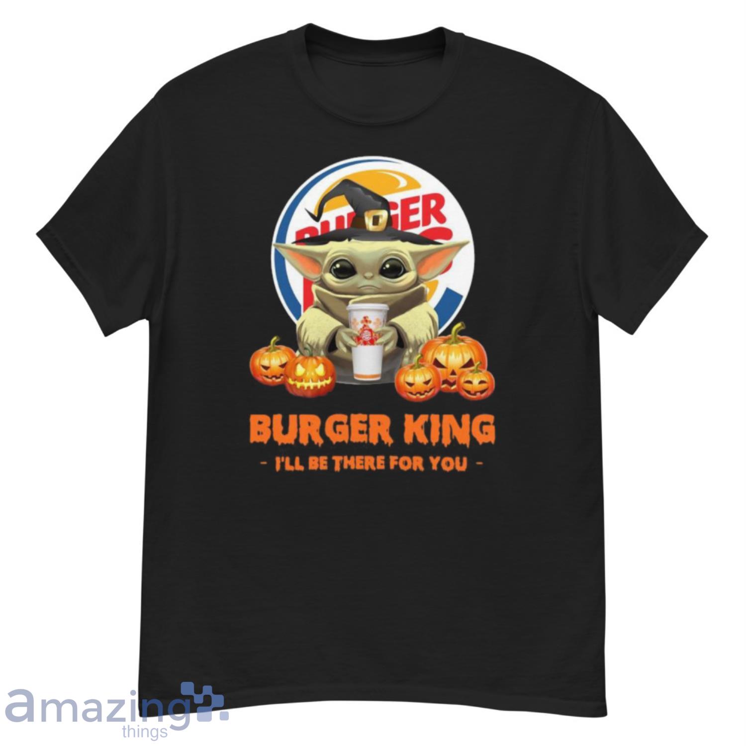 Baby Yoda hug Burger King I'll be there for you Halloween shirt - G500 Men’s Classic T-Shirt