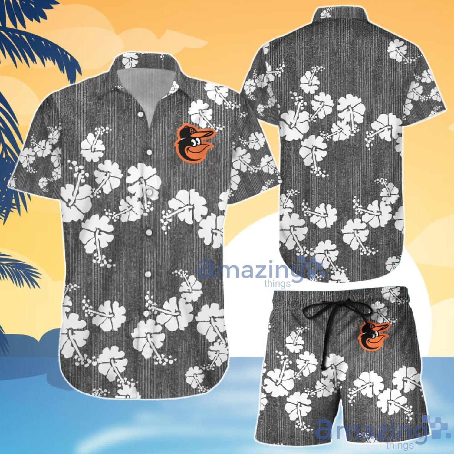 Baltimore Orioles 50Th State Hawaiian Aloha Shirt Hawaiian Shorts