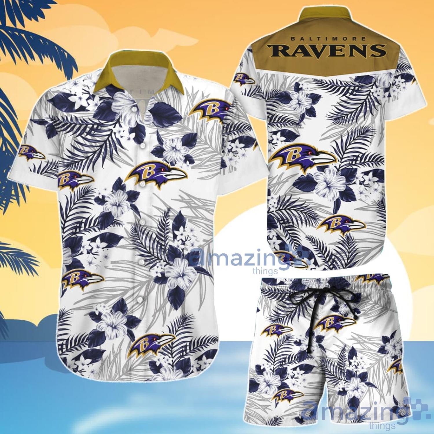 Baltimore Ravens Logo Summer For Men All Over Printed Hawaiian Shirt And  Short