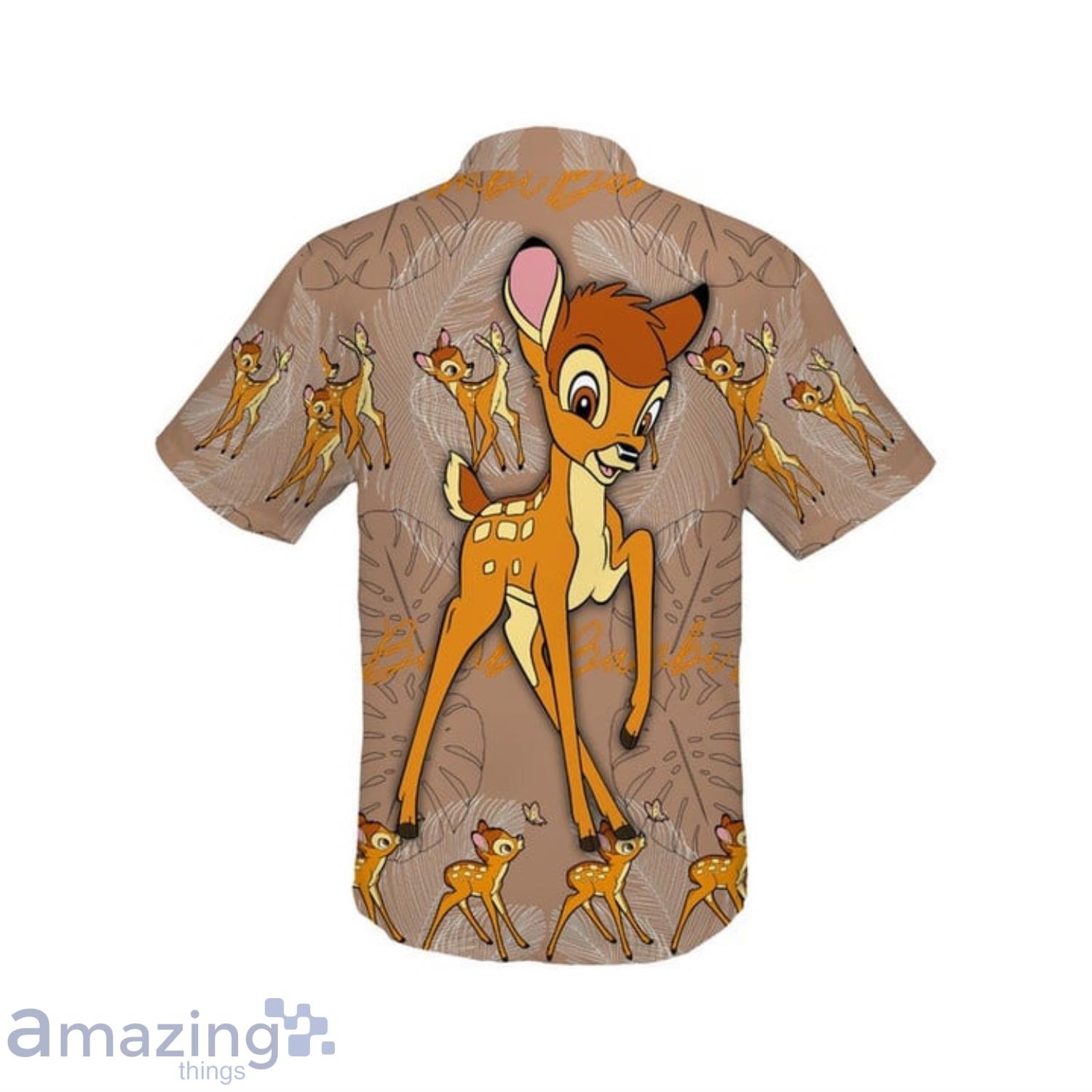Bambi Feather Pattern Disney Hawaiian Shirt For Men And Women image Bambi Feather Pattern Disney Hawaiian Shirt For Men And Women Product Photo 3