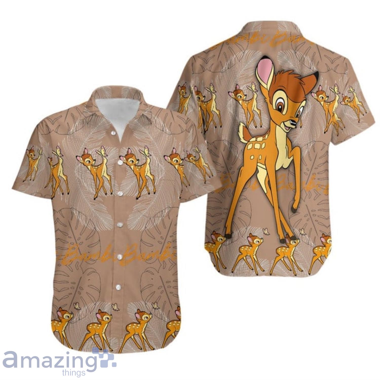 Bambi Feather Pattern Disney Hawaiian Shirt For Men And Women Product Photo 1 Bambi Feather Pattern Disney Hawaiian Shirt For Men And Women Product Photo 1