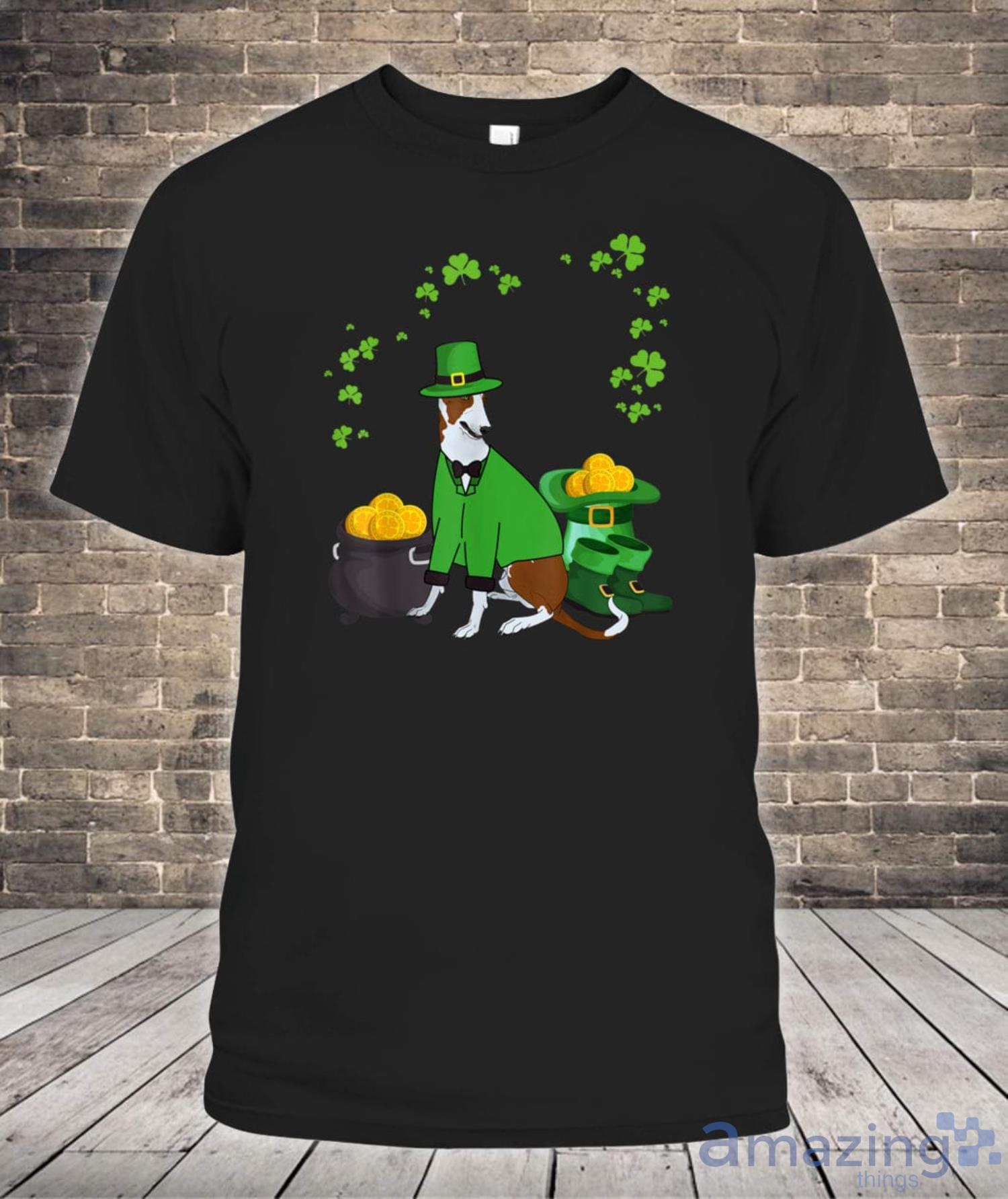 Basenji Dog St Patricks Day Lover Shirt Product Photo 1