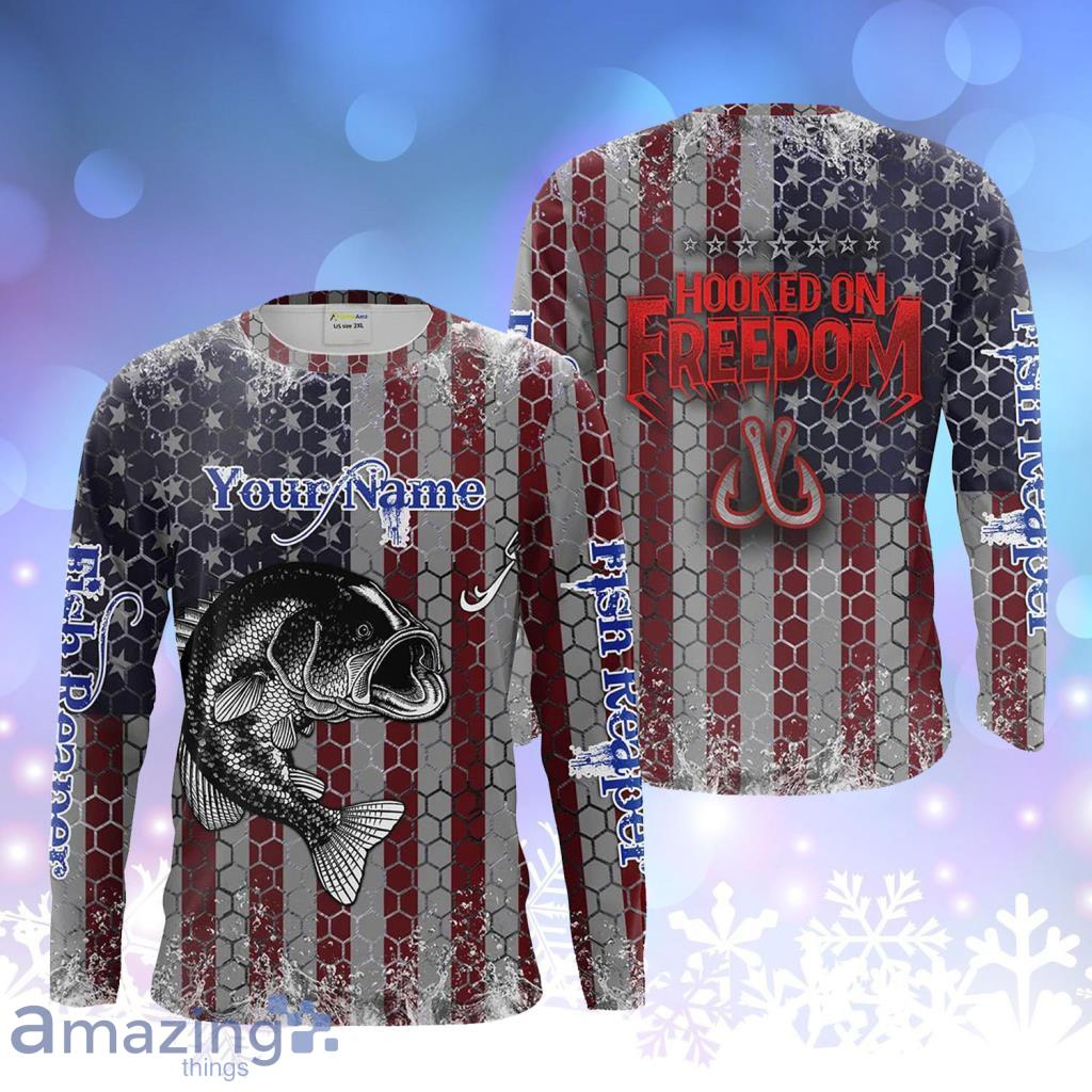 Bass Fishing American Flag Custom Longsleeve 3D - Bass Fishing American Flag Custom Longsleeve 3D Bass Fishing American Flag Custom Longsleeve 3D - Bass Fishing American Flag Custom Longsleeve 3D