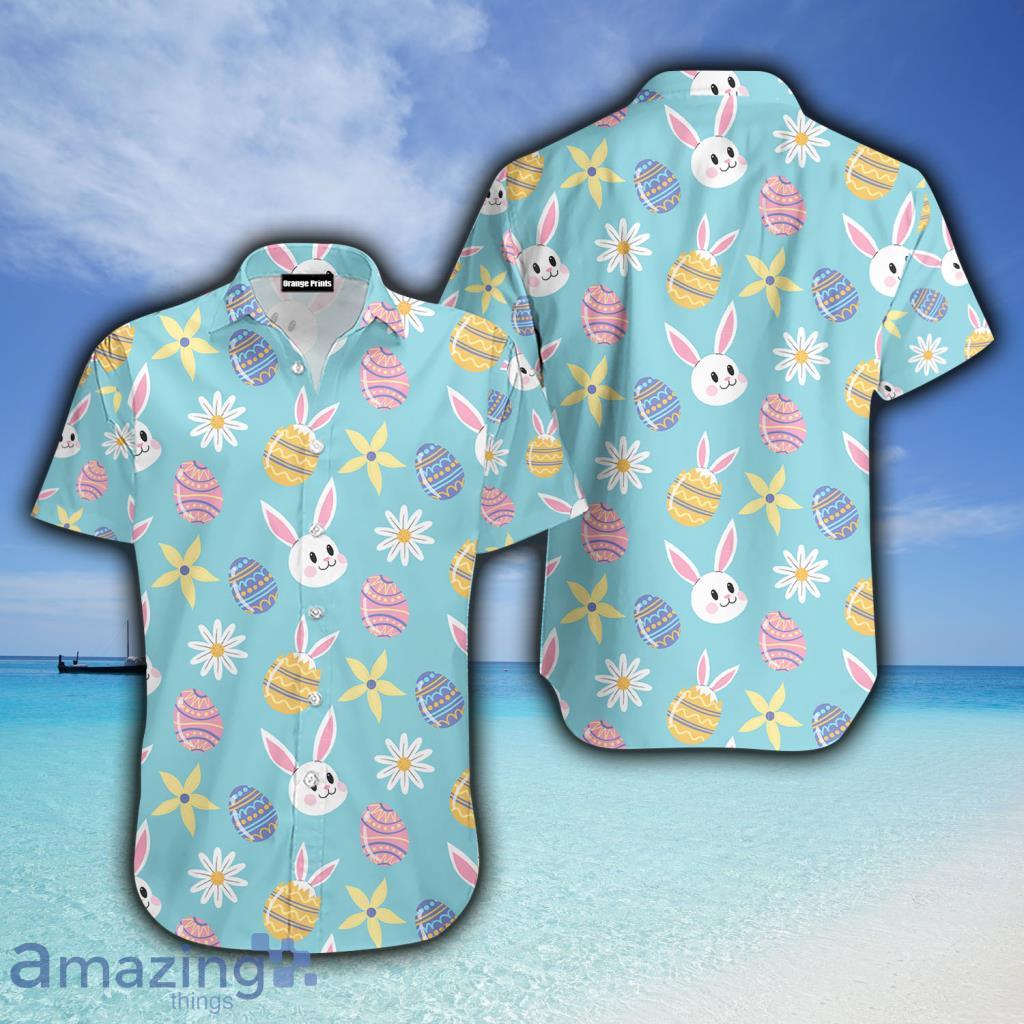 Beach Shirt Bunny Love Egg Happy Easter Day Hawaiian Shirt - Beach Shirt Bunny Love Egg Happy Easter Day Hawaiian Shirt