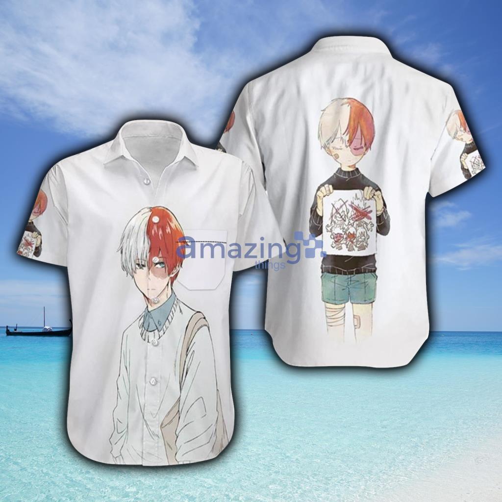 Beach Shirt My Hero Academia Todoroki Shoto Anime Hawaiian Shirt - Beach Shirt My Hero Academia Todoroki Shoto Anime Hawaiian Shirt