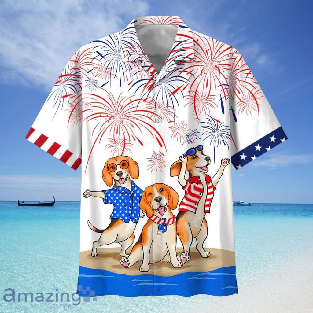 Beagle Independence Day Dog Hawaiian Shirt - Beagle Independence Day Dog Hawaiian Shirt