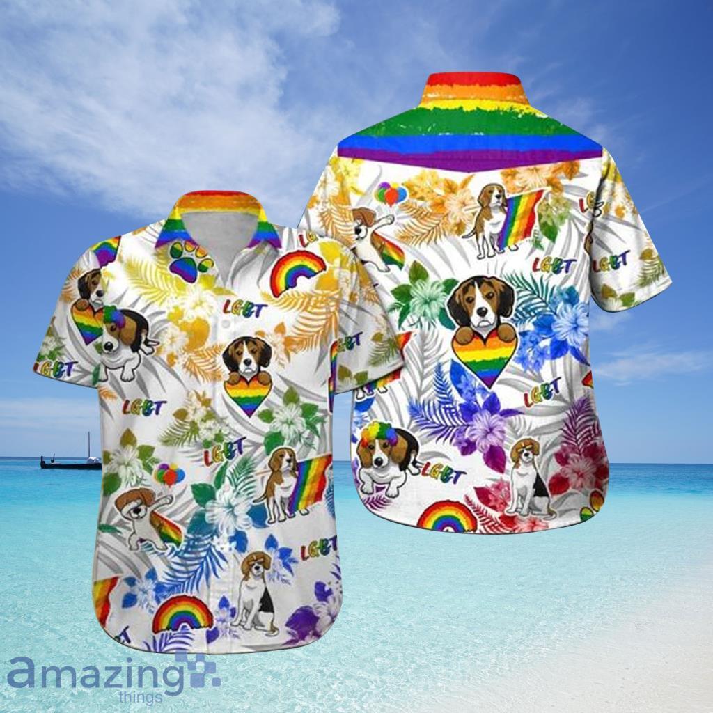 Beagle Lgbt  Hawaiian Shirt For Men And Women - Beagle Lgbt  Hawaiian Shirt For Men And Women