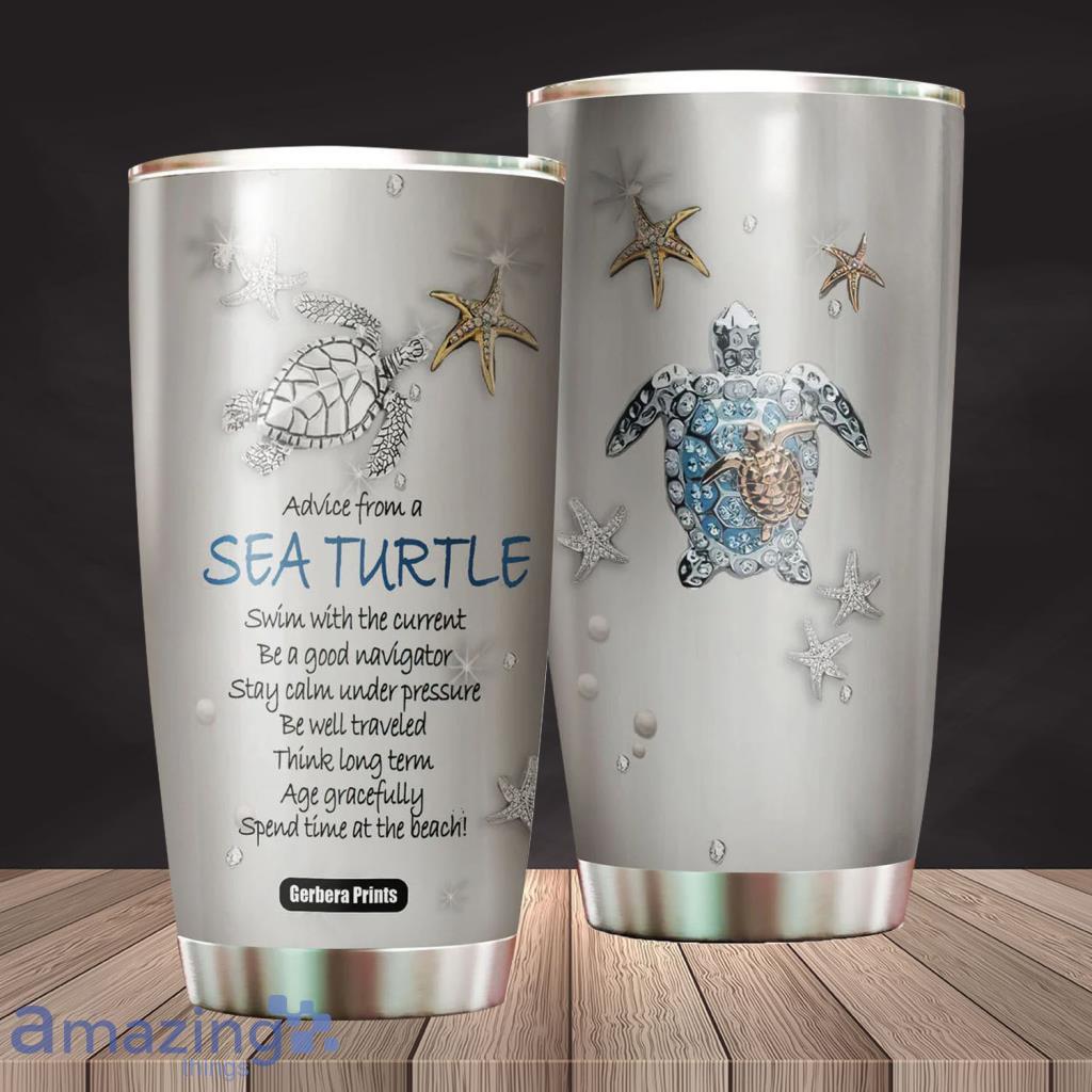 Beautiful Sea Turtle Stainless Steel Tumbler - Beautiful Sea Turtle Stainless Steel Tumbler