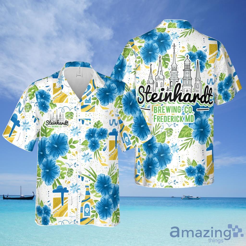 Beer With Tropical Flower Pattern Hawaiian Shirt For Men And Women - Beer With Tropical Flower Pattern Hawaiian Shirt For Men And Women