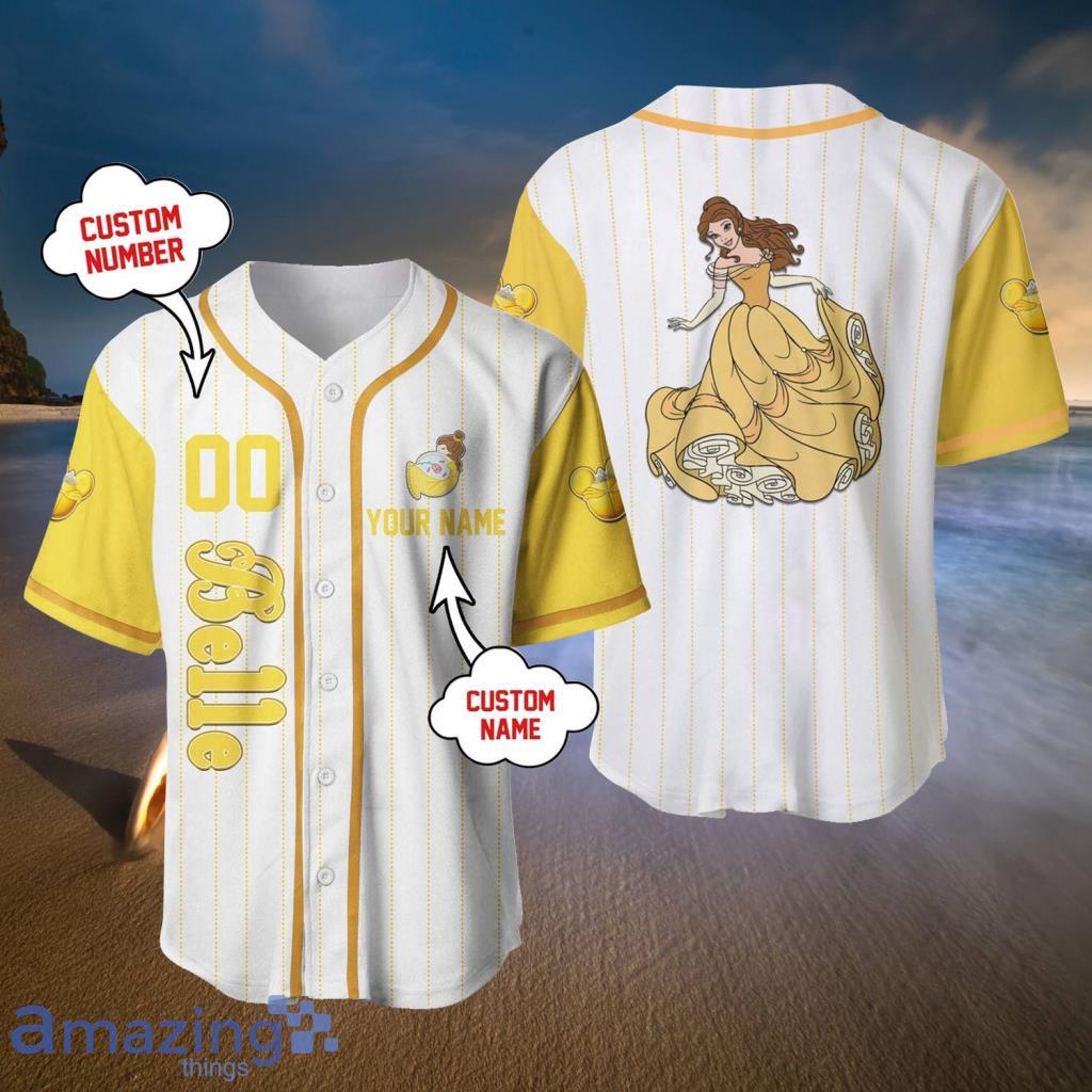 Belle Disney Princesses Baseball Jerseys  For Men And Women - Belle Disney Princesses Baseball Jerseys  For Men And Women