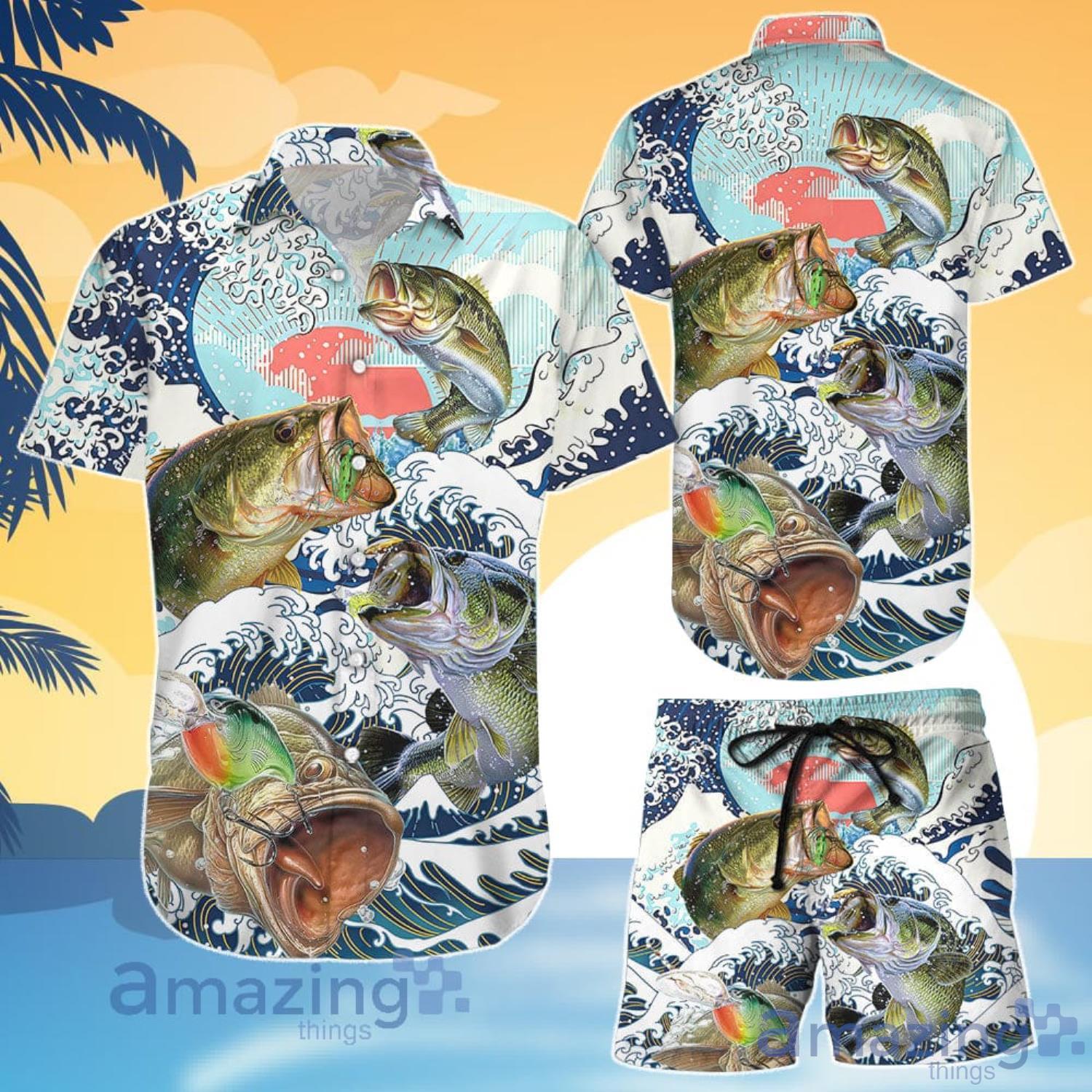 Big Fish Shirts Big Bass Fishing Is My Life Hawaiian Shirt And Shorts