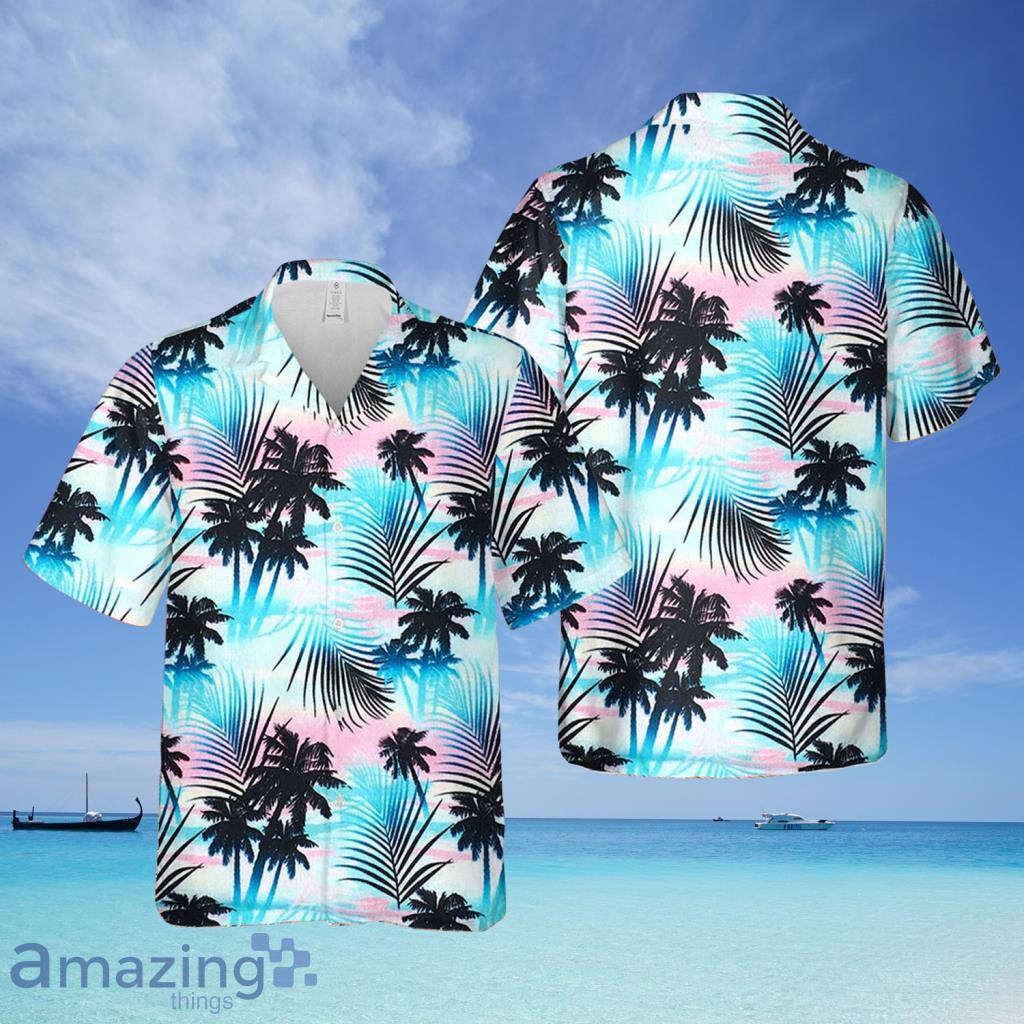 Black Coconut Tree Hawaiian Shirt For Men And Women - Black Coconut Tree Hawaiian Shirt For Men And Women