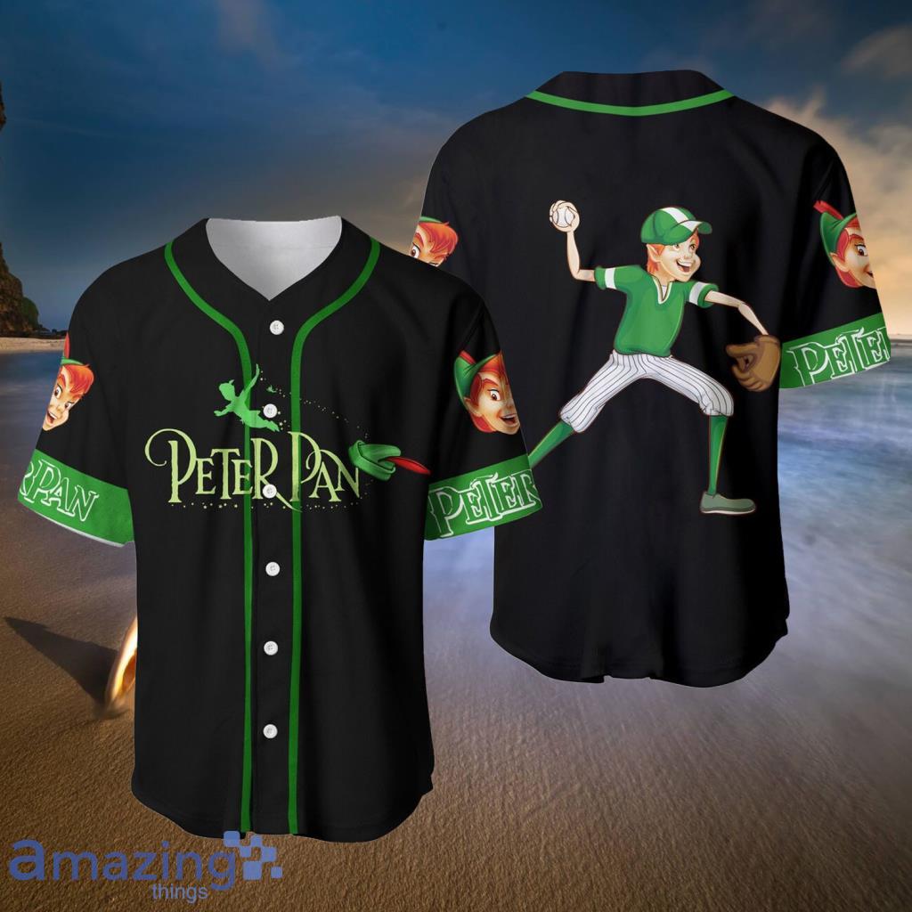 Black Green Peter Pan Baseball Jerseys For Men And Women - Black Green Peter Pan Baseball Jerseys For Men And Women Black Green Peter Pan Baseball Jerseys For Men And Women - Black Green Peter Pan Baseball Jerseys For Men And Women