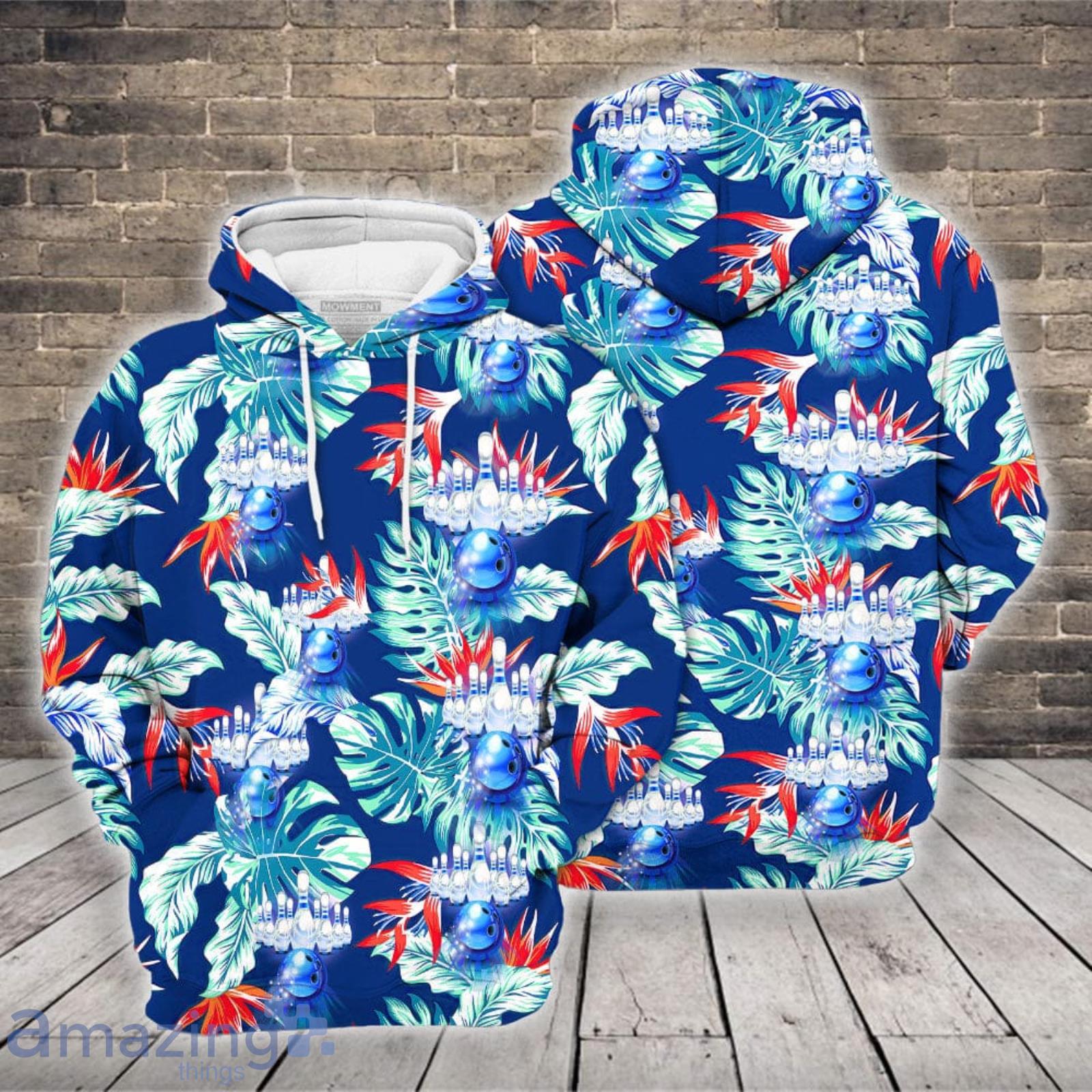 Blue Bowling Sport 3D Hoodie Gift For Bowling Lover image Blue Bowling Sport 3D Hoodie Gift For Bowling Lover Product Photo 2